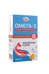 Омега-3 для взрослых и детей, 42 капсул