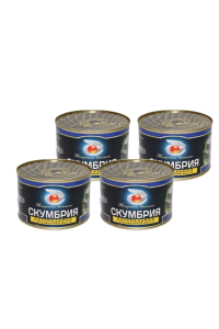 Скумбрия  натуральная, 250 гр 