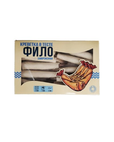 Креветки в тесте фило, 500гр 