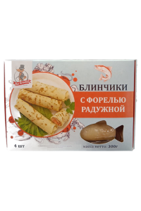 Блинчики с форелью, 4 шт