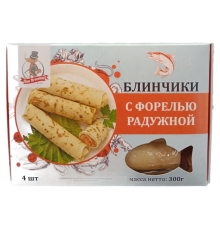 Блинчики с форелью, 4 шт