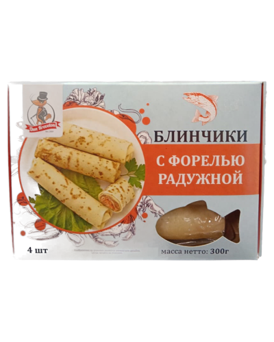 Блинчики с форелью, 4 шт