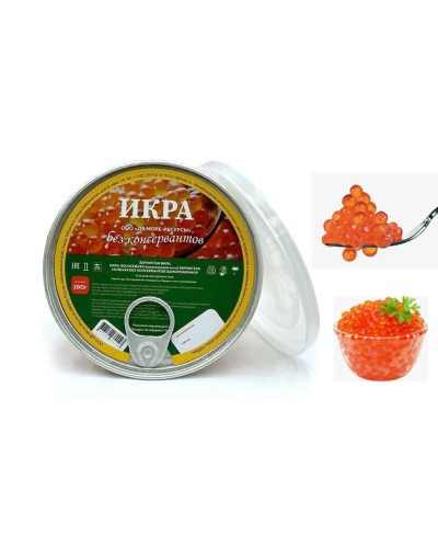 Икра красная кета замороженная , 200гр