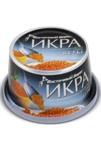 Икра красная кета ПРЕМИУМ ВОСТОЧНЫЙ БЕРЕГ, 125 г